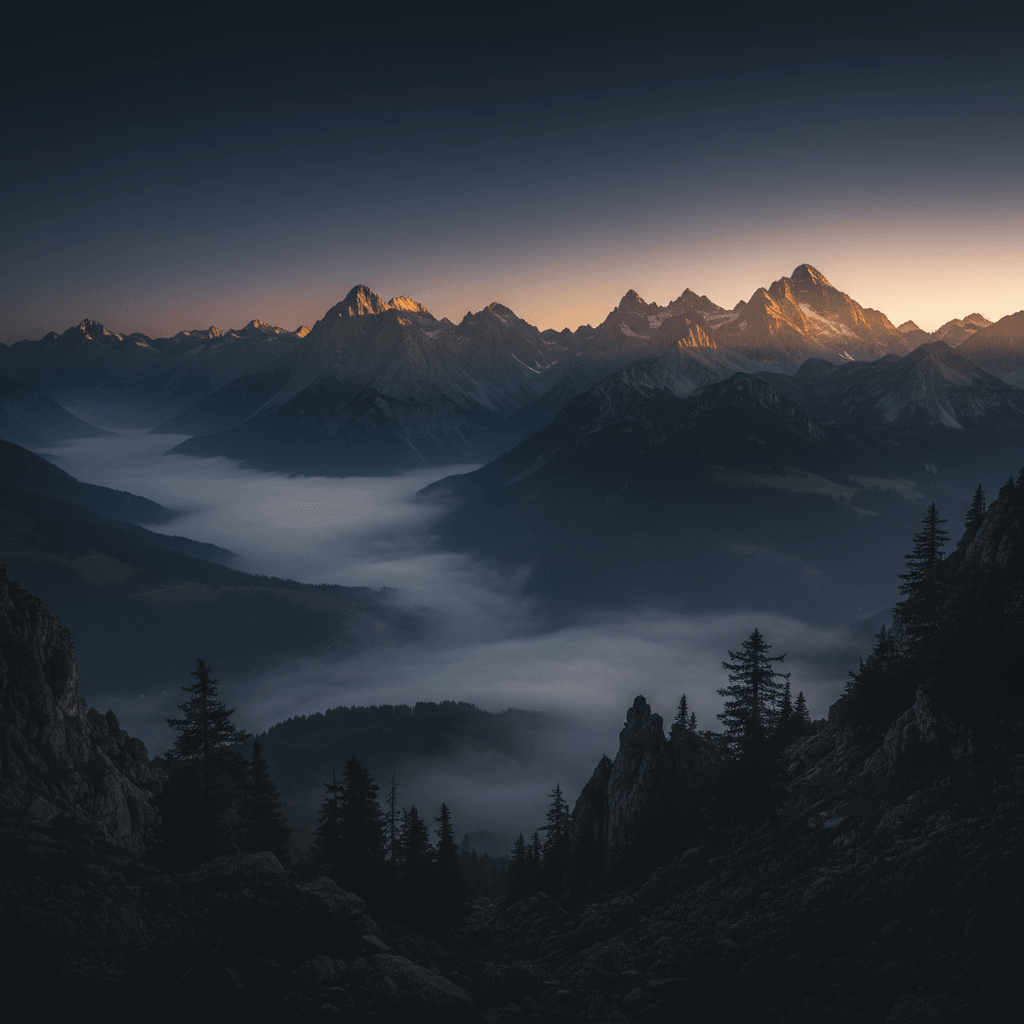 PureSatya — Swiss Alps at dawn